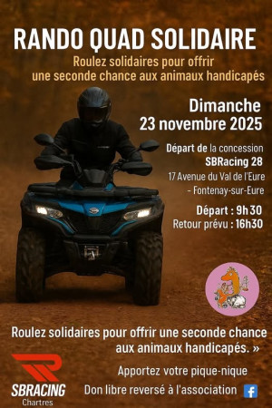 Rando Quad solidaire organisé par SB Racing